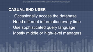END USER DATABASE | PPTX