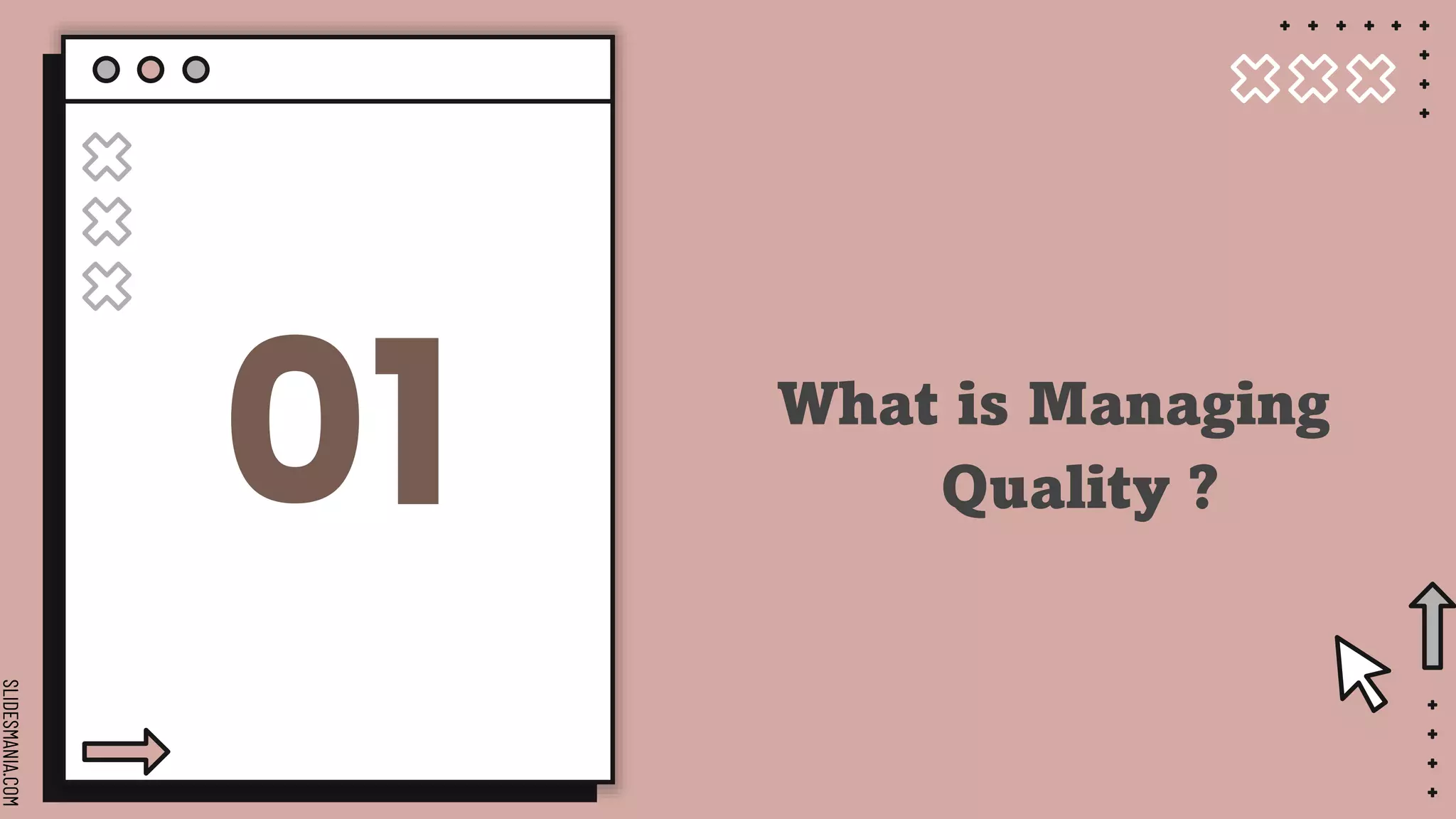 SLIDESMANIA.COM
01 What is Managing
Quality ?
 
