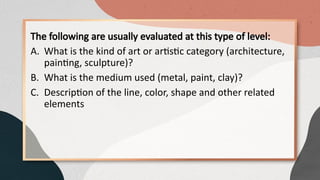 GROUP-6.pptx LEVEL OF VISUAL ANALYSIS AR | PPTX