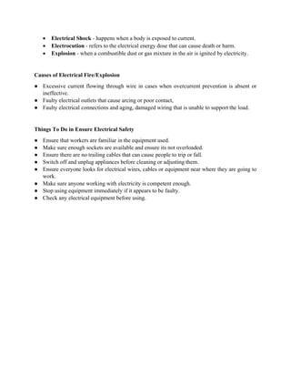 High Risk Activity Electrical Group-6-Overview-Of-Safety-And-Basic-Safety-Procedures-In-High-Risk ...