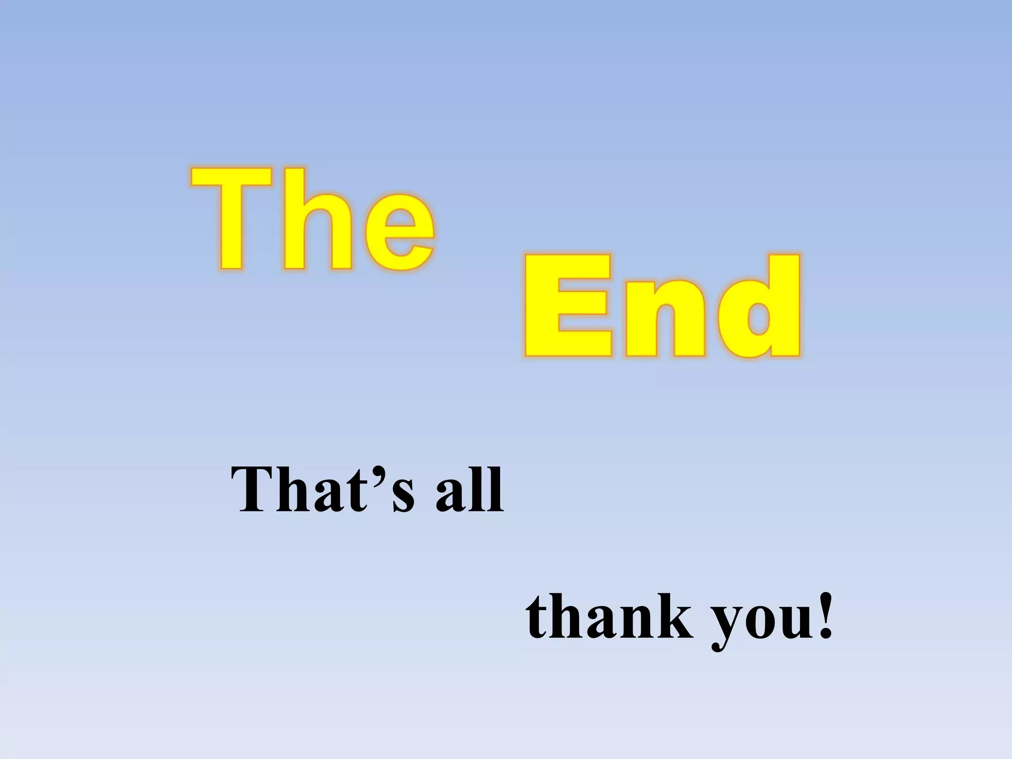 thank you! That’s all  