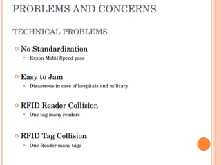 Rfid Technology Problems RFID and its applications | PPT