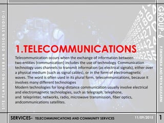 Telephonic Entity tele communications and community services | PDF