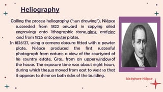 Heliography Example Group-7-Origin-of-photography.pptx...... | PPTX