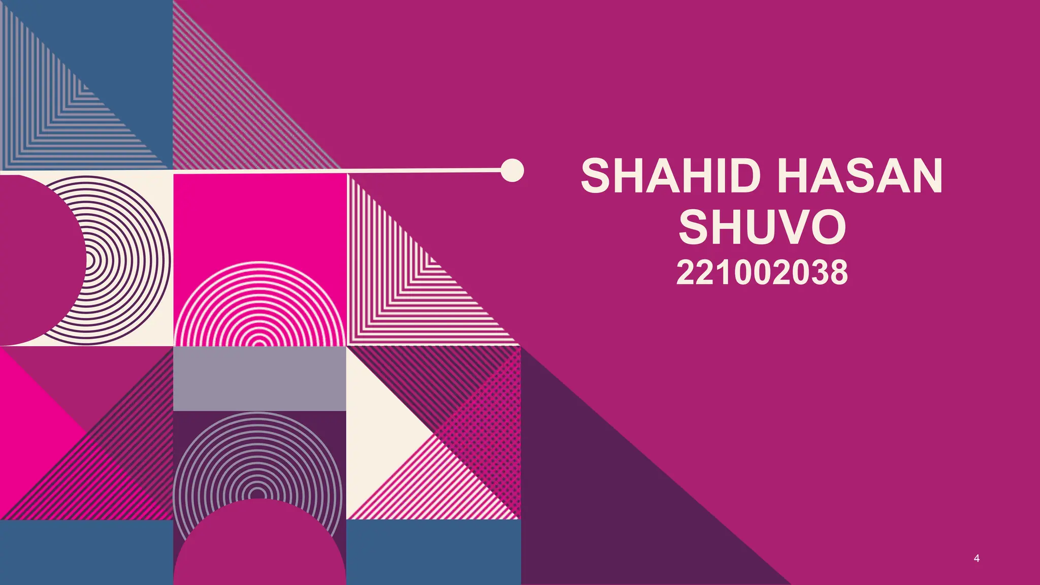 SHAHID HASAN
SHUVO
221002038
4
 