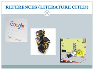 REFERENCES (LITERATURE CITED)
18
 