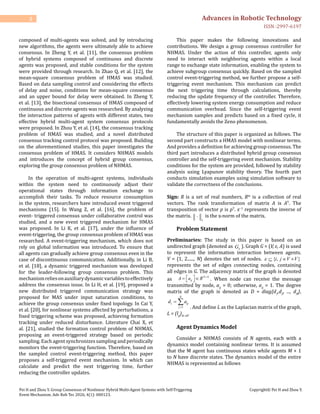 Group Consensus of Nonlinear Hybrid Multi-Agent Systems with Self ...