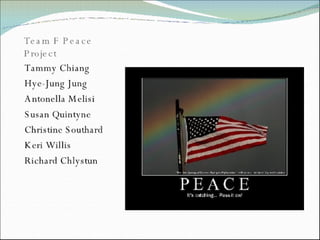 Group F Peace Project3524