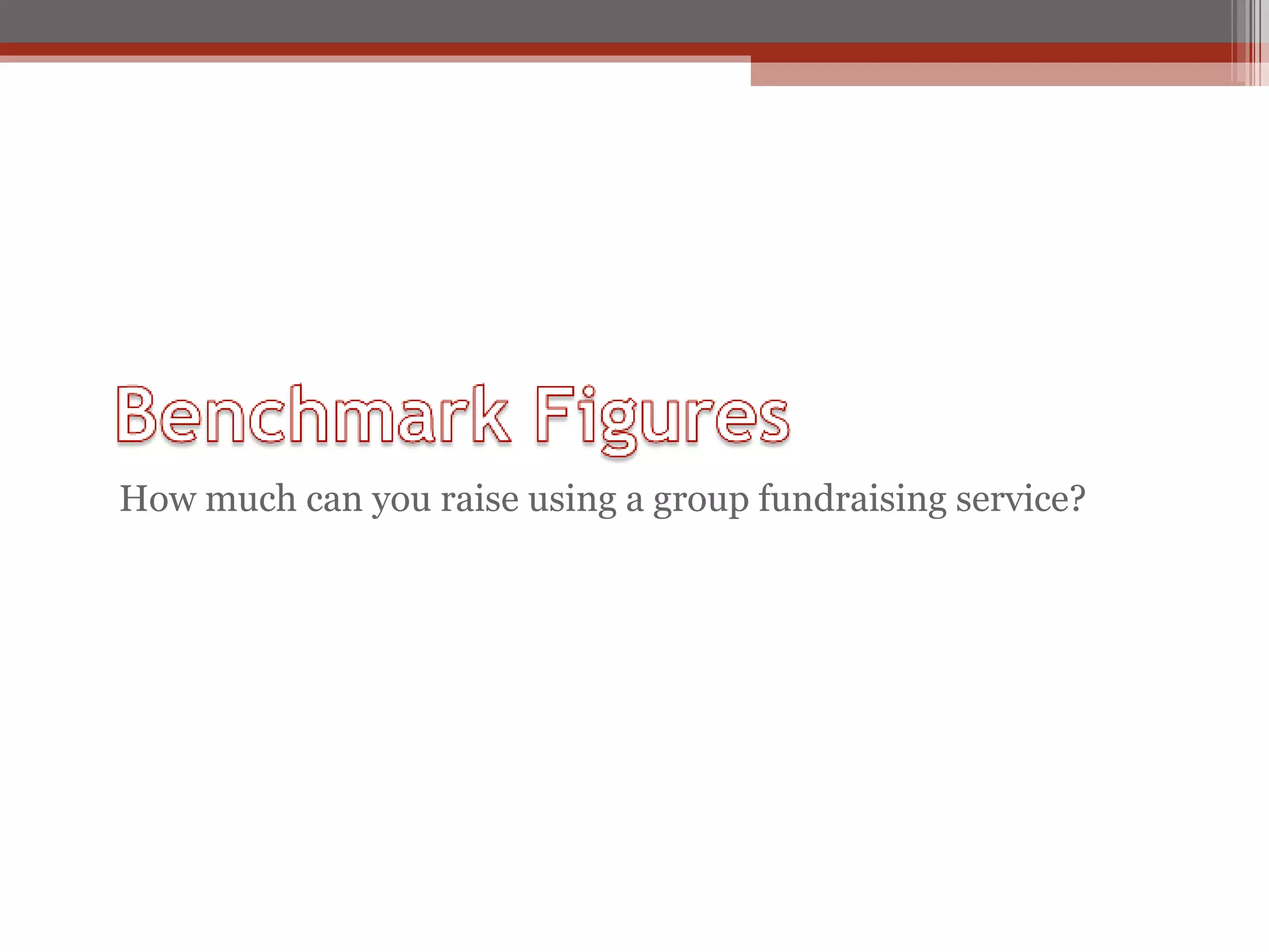 How much can you raise using a group fundraising service? 