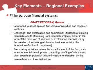 Key Elements – Regional Examples <ul><li>Fit for purpose financial systems: </li></ul><ul><li>PRAXE PROGRAM, Greece </li><...
