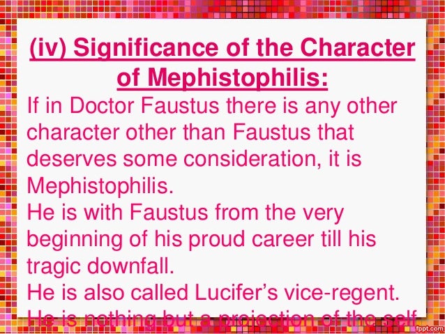 Character sketch of dr faustus
