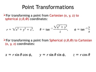 Presentation on topic spherical coordinate system | PPTX