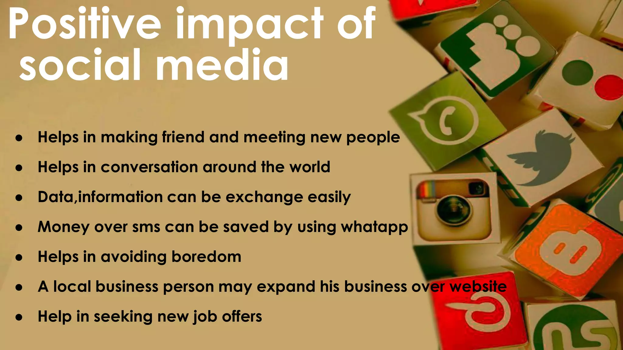 social media and it's impact to the society PDF