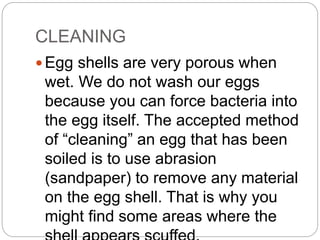 Egg Shell Cleaniness poultry breeding | PPTX