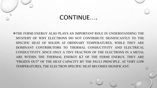 Fermi Surface and its importance in Semiconductor
