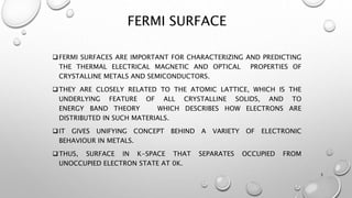 Fermi Surface and its importance in Semiconductor