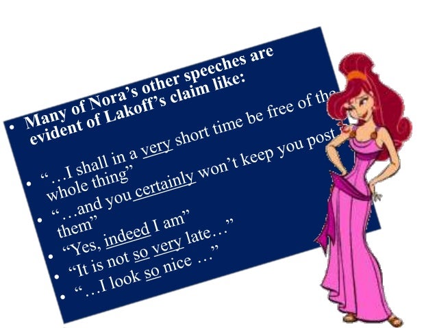 Robin lakoff you are what you say thesis picture