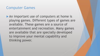 What is a computer and its essential uses | PPTX