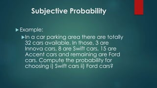 introduction to probability | PPTX