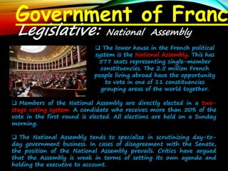 The Government of France | PPTX