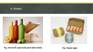 6. Simple
Fig. Smirnoff caipiroska peel able bottle Fig. Happy eggs
 