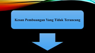 Kesan Pembuangan Yang Tidak Terancang
 