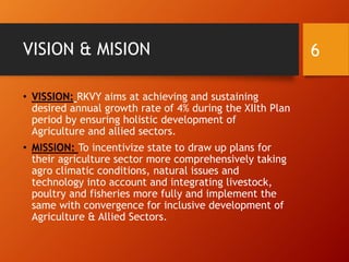 Rkvy Rashtriya Krishi Vikas Yojana - RKVY | PPTX