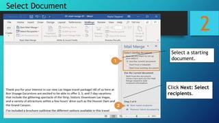 2
Select Document
Select a starting
document.
Click Next: Select
recipients.
 