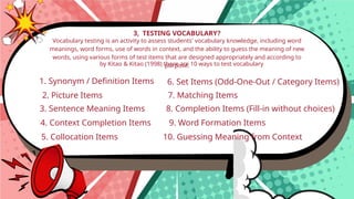 Item Def designing test items and education for everyone | PPTX