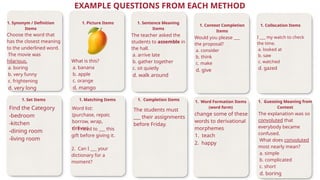 Creative Test Question Methods designing test items and education for everyone | PPTX