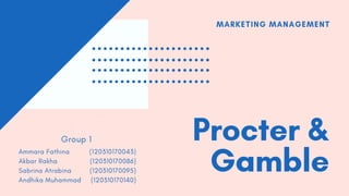 Procter & Gamble Marketing Analysis