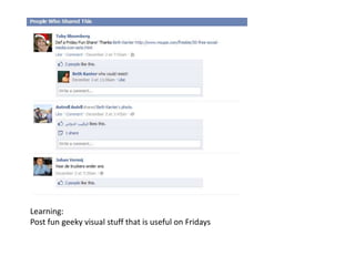 Learning:
Post fun geeky visual stuff that is useful on Fridays
 
