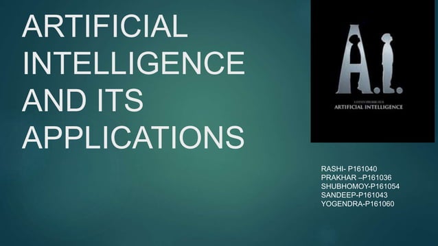 artificial intelligence and its applications | PPTX