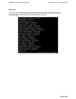 Linux Server Hardening - Steps by Steps | DOCX