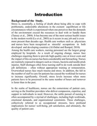 ASSESS THE LEVEL OF STRESS IN NURSES OFFICESS RELATED TO JOB ...