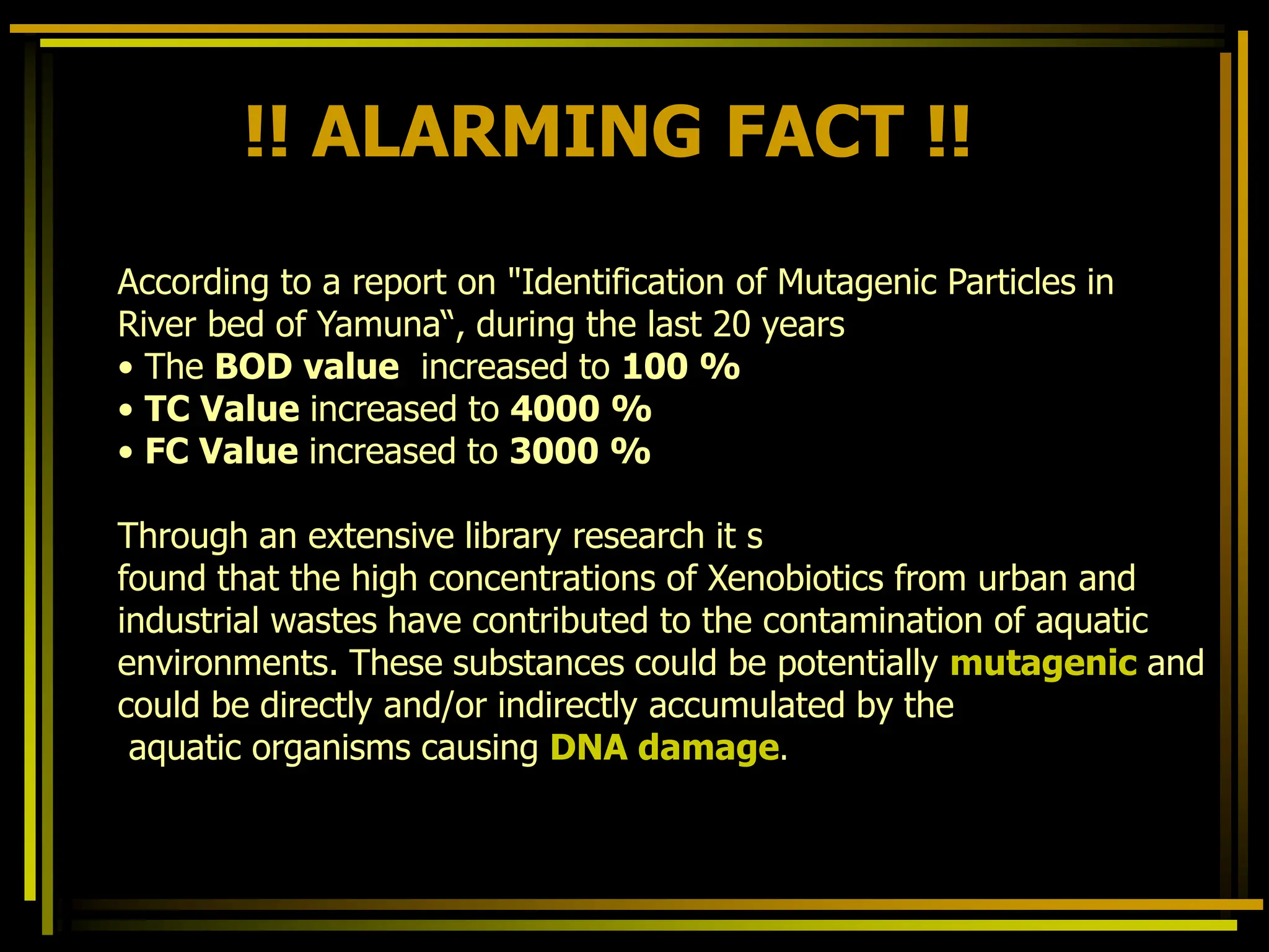 water pollution in The yamuna river .ppt