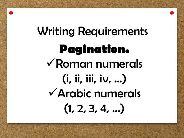 Thesis pagination microsoft word