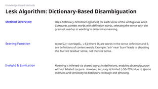 Comprehensive Overview of Word Sense Disambiguation Techniques in NLP ...