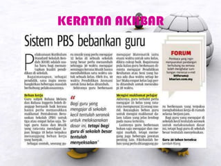 KERATAN AKHBAR
 
