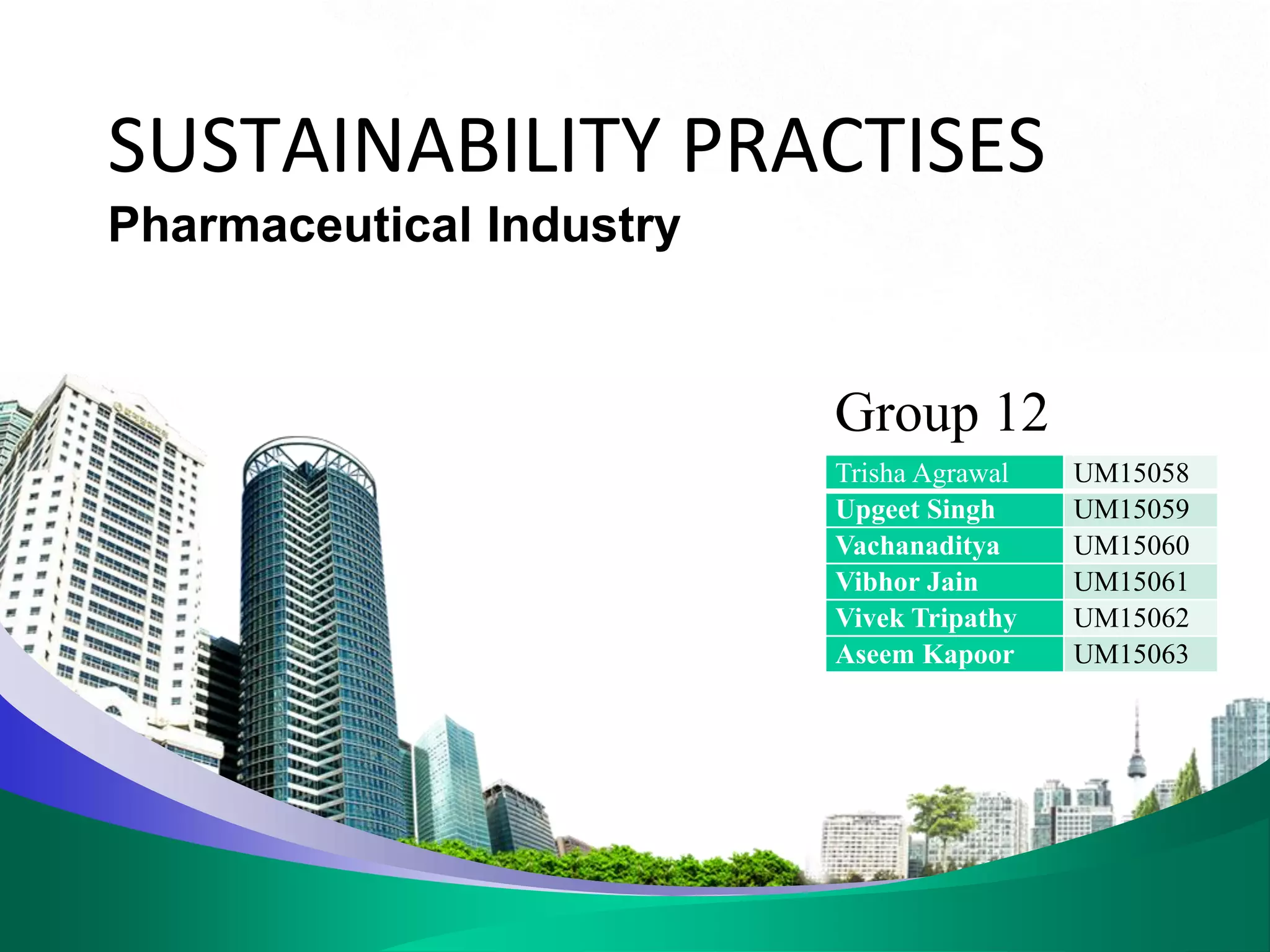 Ximb Sustainability Pharmaceutical Industry Pdf Ximb Sustainability Pharmaceutical Industry Pdf