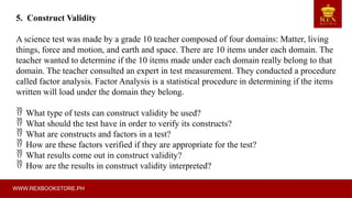 Valid Science Test STATISTICS TEST VALIDITY TERTIARY EDUCATION | PPTX