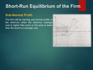 Equilibrium of firm and Industry under Perfect Competition | PPTX