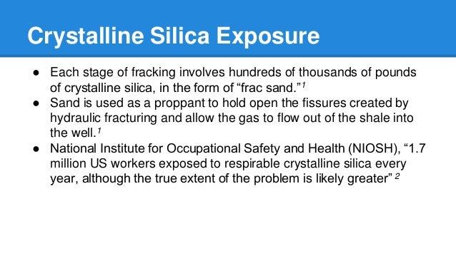 1.7 Million Exposed To Silica