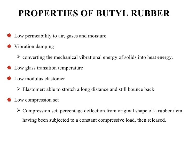 Group 14 butyl rubber