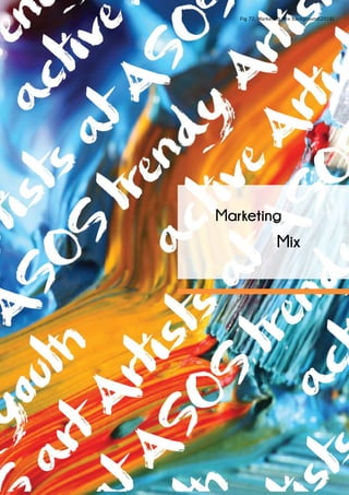 Mix
Fig 72. Marketing Mix background(2016)
Marketing
 