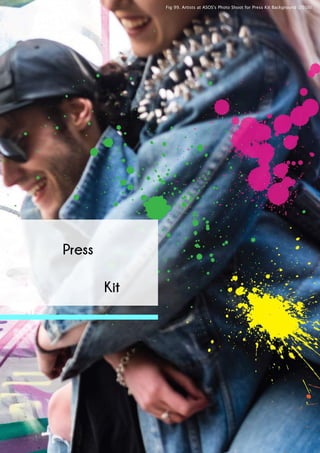 Kit
Fig 99. Artists at ASOS's Photo Shoot for Press Kit Background (2016)
Press
 