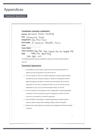Teamwork Agreement
Appendices
74
 