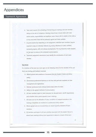 Teamwork Agreement
Appendices
75
 