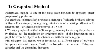 A brief study on linear programming solving methods | PPTX