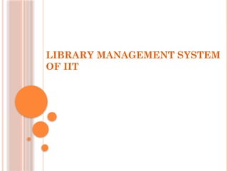 Library Management System (Project Presentation) | PPTX